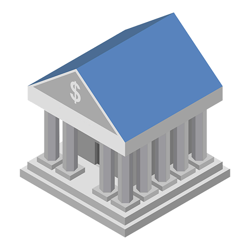 Bank Icon Isometric Style Vector 21396899